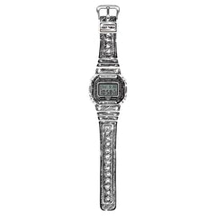 Casio G-SHOCK Joshua Vides Collaboration Men Watch - Black / White | DW-5600JV-7DR