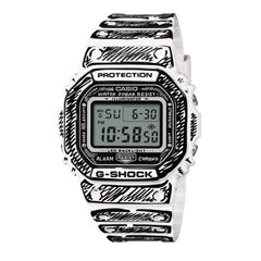 Casio G-SHOCK Joshua Vides Collaboration Men Watch - Black / White | DW-5600JV-7DR