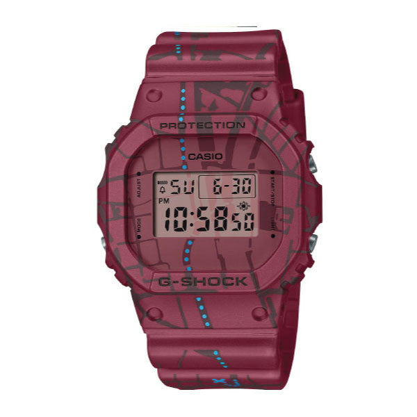 Casio G-SHOCK Treasure Hunt Shibuya Casual Digital Men Watch - Red | DW-5600SBY-4DR