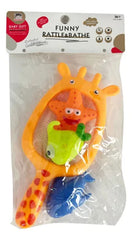 Funny Rattle & Bathe Set - Giraffe Net Scoop with Floating Bath Toys | BLS63