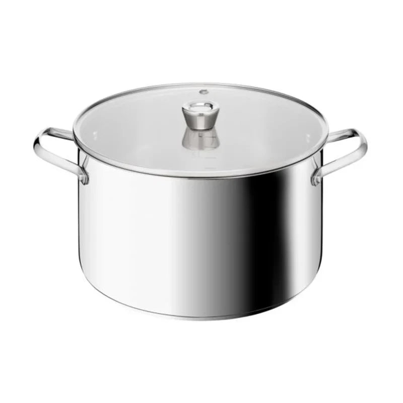 Tefal Emotion+ XL Stockpot 30cm 11.4L with Lid - Stainless Steel | E3366955