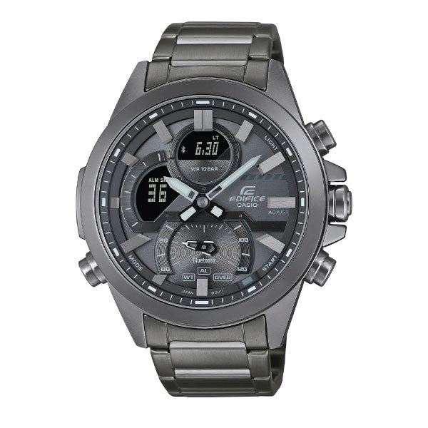 Casio Edifice Men Connected Analog-Digital Watch - Grey | ECB-30DC-1BDF