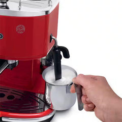 De’Longhi Icona Espresso & Cappuccino Coffee Machine – 15 Bar, 1100W, Red | ECO310R