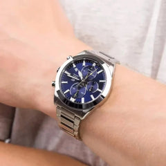 Casio Edifice Men Chronograph Watch - Silver Blue | EFB-710D-2AVUDF