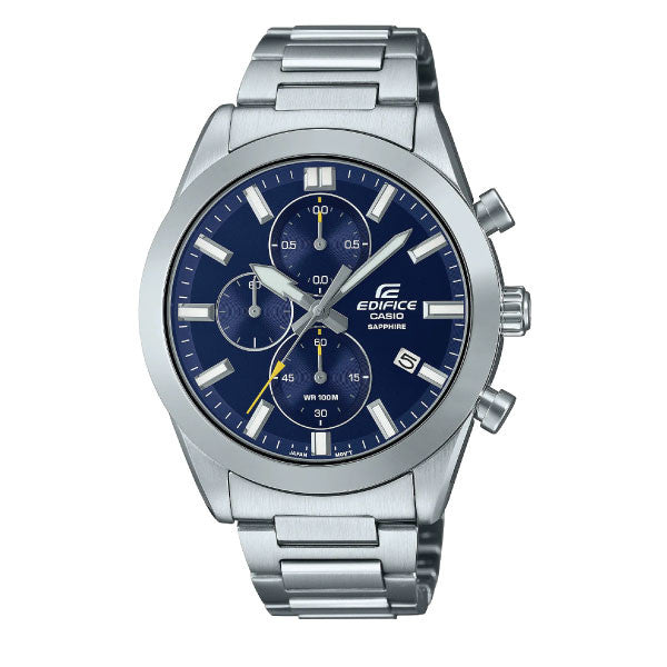 Casio Edifice Men Chronograph Watch - Silver Blue | EFB-710D-2AVUDF