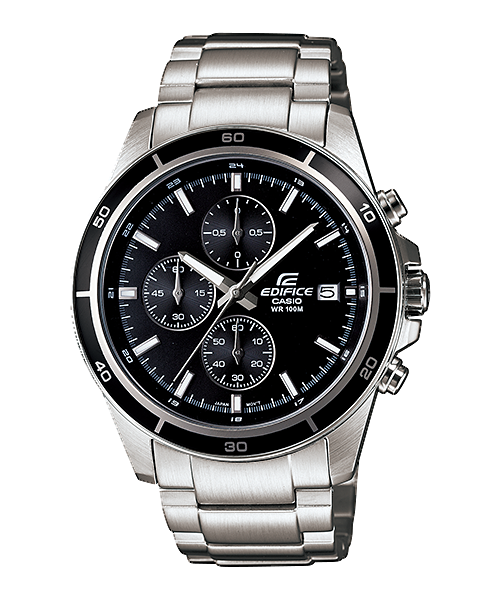 Casio Edifice Men Chronograph Watch - Black Silver | EFR-526D-1AVUDF