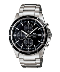 Casio Edifice Men Chronograph Watch - Black Silver | EFR-526D-1AVUDF