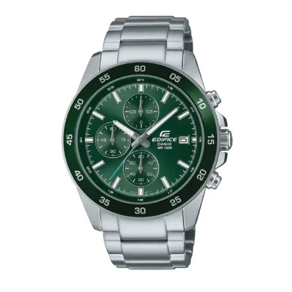 Casio Edifice Men Chronograph Watch - Green Silver | EFR-526D-3AVUDF