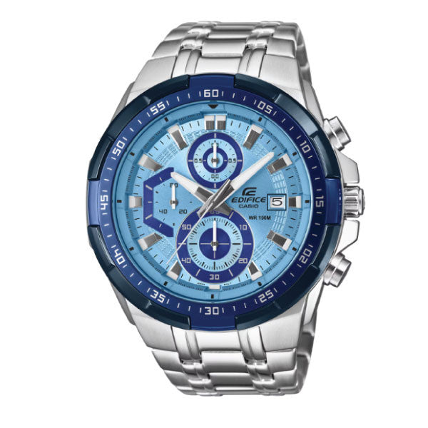 Casio Edifice Men Chronograph Watch - Blue Silver | EFR-539DE-2AVUDF