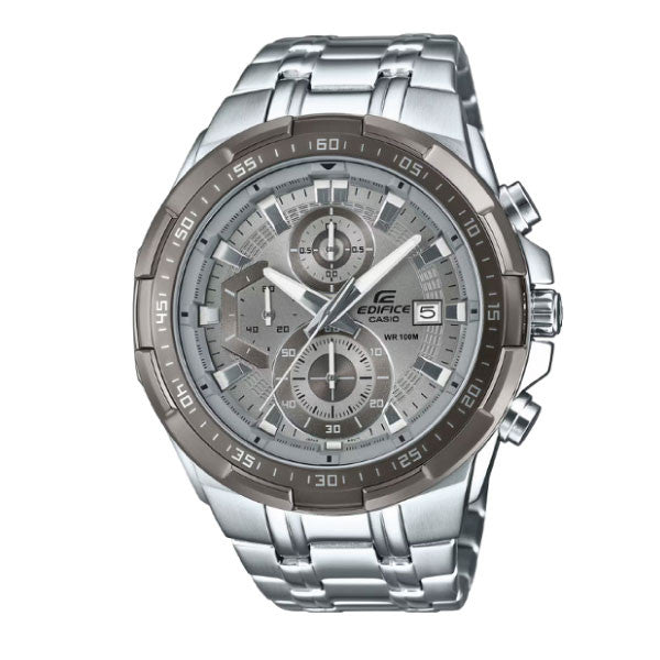 Casio Edifice Men Chronograph Watch - Grey Silver | EFR-539DE-8AVUDF