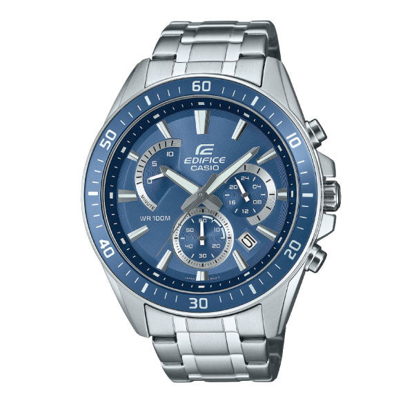 Casio Edifice Men Chronograph Watch - Blue Silver | EFR-552D-2AVUDF