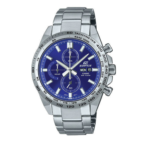 Casio Edifice Men Chronograph Watch - Silver Blue | EFR-574D-2AVUDF