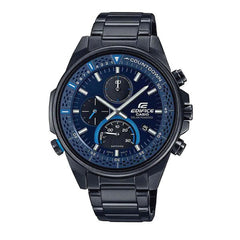 Casio Edifice SLIM Men Solar Chronograph Watch - Black | EFS-S590DC-2AVUDF