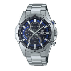 Casio Edifice Men Solar Chronograph Watch - Silver Blue | EFS-S610D-1AVUDF