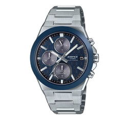 Casio Edifice Men Solar Chronograph Watch - Blue Silver | EFS-S650D-2ADF