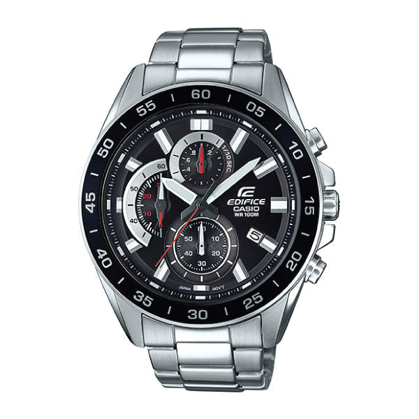 Casio Edifice Men Chronograph Watch - Silver Black | EFV-550D-1AVUDF