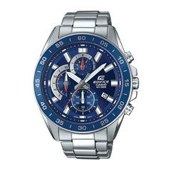 Casio Edifice Men Chronograph Watch - Silver Blue | EFV-550D-2AVUDF