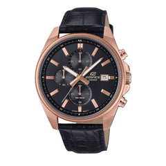 Casio Edifice Men Chronograph Watch - Black Rose Gold | EFV-610ECL-1AUDF