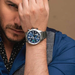 Casio Edifice Men Chronograph Watch - Blue Silver | EFV-620D-2AVUDF