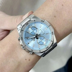 Casio Edifice Men Chronograph Watch - Silver Blue | EFV-640D-2BVUDF