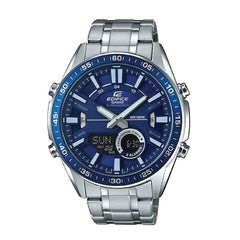 Casio Edifice Men Analog-Digital Watch - Blue Silver | EFV-C100D-2AVDF
