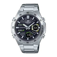 Casio Edifice Men Analog-Digital Watch - Silver Black | EFV-C110D-1A3VDF