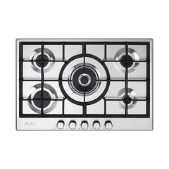 ELBA Hob 75 cm 5 Gas Burners Safety Stainless Steel | ELIO 75-545