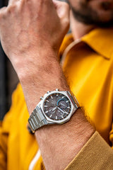 Casio Edifice Men Connected Solar Chronograph Watch - Silver Black | EQB-1100D-1ADR