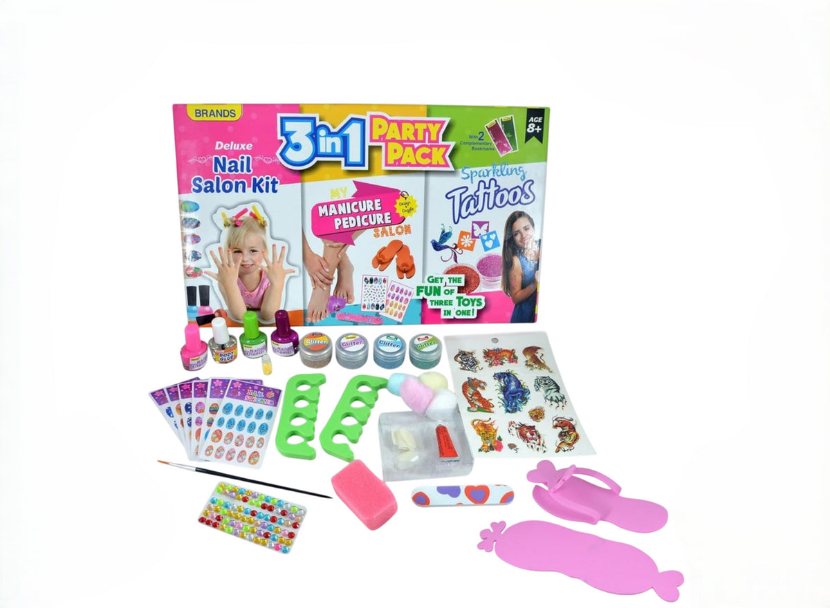 Brands Nails Salon Kit 3-in-1 Party Pack | 27
