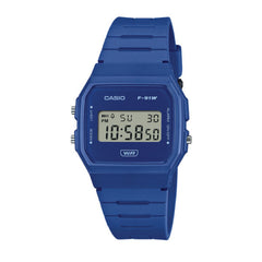 Casio Vintage Digital Men Watch - Blue / Light Blue | F-91WB-2A1DF