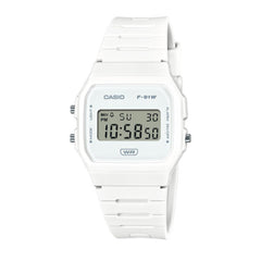 Casio Vintage Digital Men Watch - White | F-91WB-7ADF