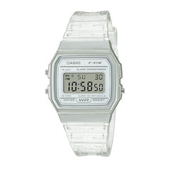 Casio Digital Watch – Silver Case, Silver Dial & Resin Strap | F-91WS-7DF