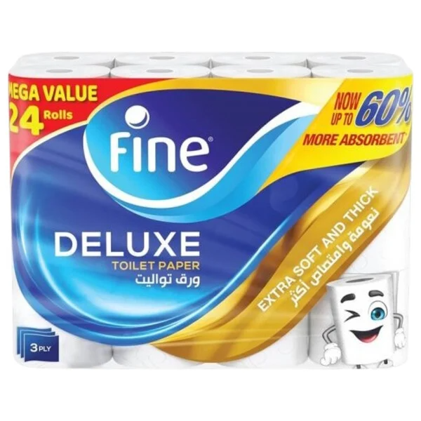 Fine Toilet Paper Deluxe 24 Rolls | F0003318
