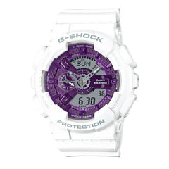 Casio G-SHOCK Seasonal Collection Casual Men Analog-Digital Watch - White & Purple | GA-110WS-7ADR