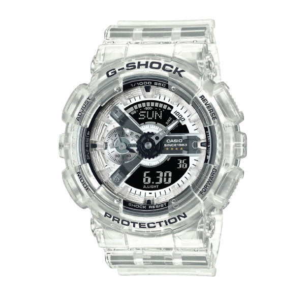 Casio G-SHOCK 40th Anniversary Clear Remix Casual Men Analog-Digital Watch - Transparent White | GA-114RX-7ADR