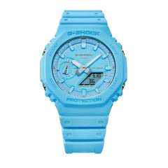 Casio G-SHOCK Tone-on-Tone Casual Men Analog-Digital Watch - Blue | GA-2100-2A2DR
