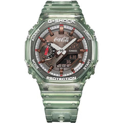Casio G-SHOCK Coca-Cola Collaboration Men Watch - Green Transparent | GA-2100CC-3ADR