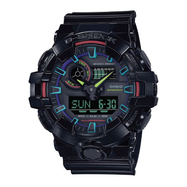 Casio G-SHOCK Casual Men Analog-Digital Watch - Black | GA-700RGB-1ADR