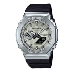 Casio G-SHOCK G-STEEL Bluetooth Solar Watch - Silver & Black | GBM-2100A-8BDR