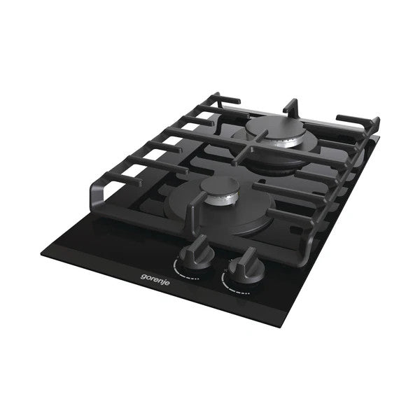 GORENJE Hob 30Cm Domino 2 Gas Burners Vitro Ceramic Black |  GC321B