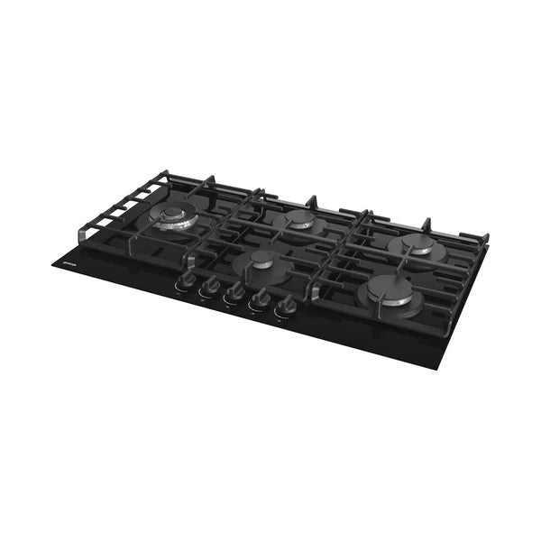 GORENJE Hob 90cm 5Gas Burners Safety Cast Iron Ceramic Black | GCW951B