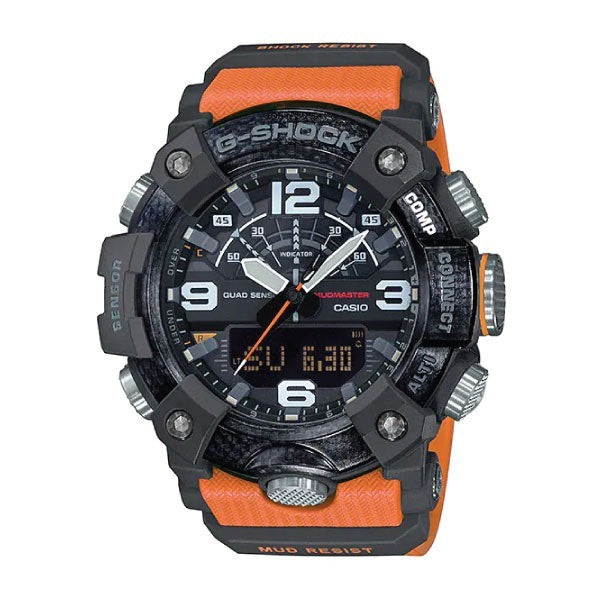Casio G-SHOCK MASTER OF G MUDMASTER Men Watch - Black / Orange | GG-B100-1A9DR