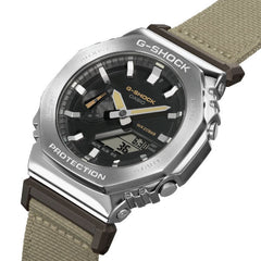 Casio G-SHOCK Utility Metal Casual Men Analog-Digital Watch - Beige & Silver | GM-2100C-5ADR