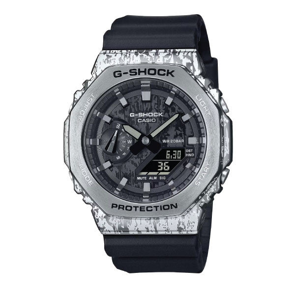 Casio G-SHOCK Grunge Camouflage Casual Men Analog-Digital Watch - Black & Grey | GM-2100GC-1ADR