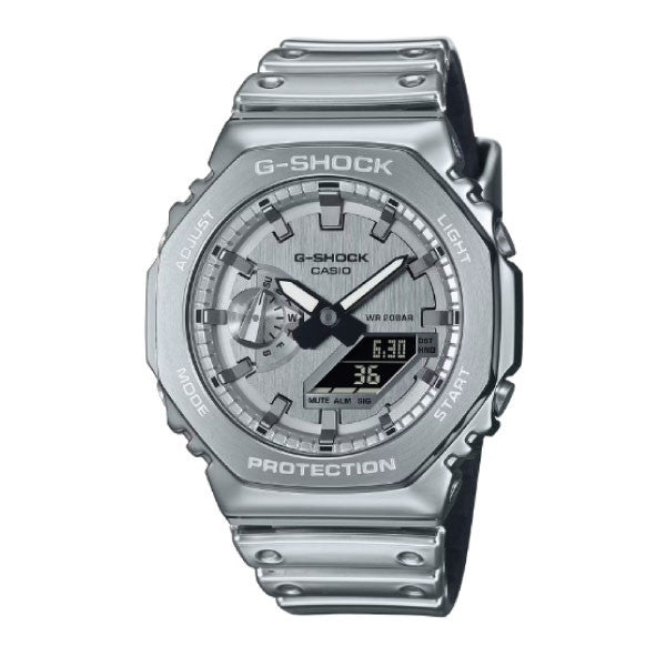 Casio G-SHOCK Fine Metallic Series Men Watch - Silver | GM-2100YM-8ADR