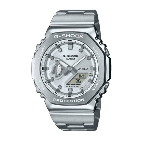 Casio G-SHOCK G-STEEL Casual Men Analog-Digital Watch - Silver | GM-2110D-7ADR