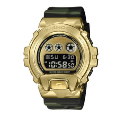 Casio G-SHOCK Casual Men Watch - Green Camouflage / Gold | GM-6900CMG-3DR