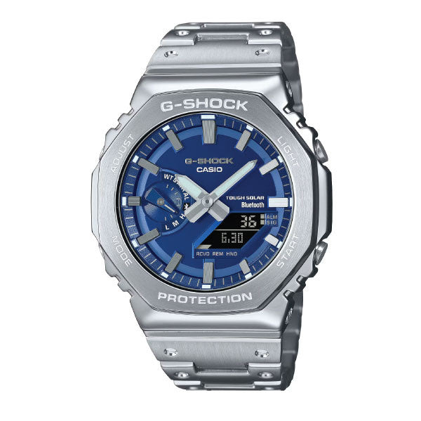Casio G-SHOCK Full Metal Solar Men Watch - Blue & Silver | GM-B2100AD-2ADR