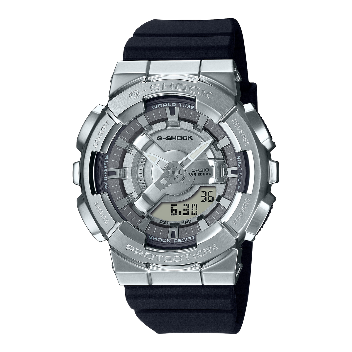 Casio G-SHOCK Metal Women Analog-Digital Watch - Black & Silver | GM-S110-1ADR