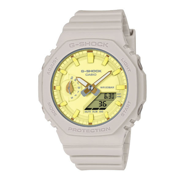 Casio G-SHOCK Nature’s Color Casual Women Analog-Digital Watch - Beige & Yellow | GMA-S2100NC-4ADR